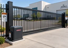 Mall store gates.