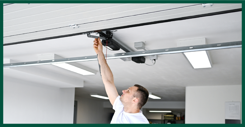 Direct drive garage door opener.