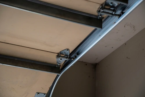 Clean garage door track