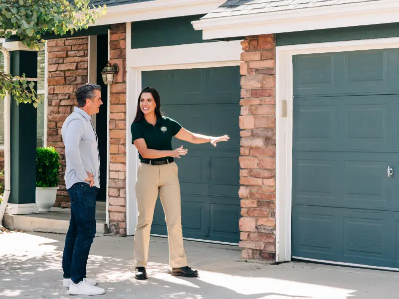 Secure keypad to a garage door opener.