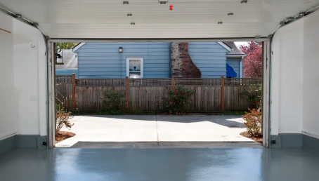 Garage door starting to close then stopping.