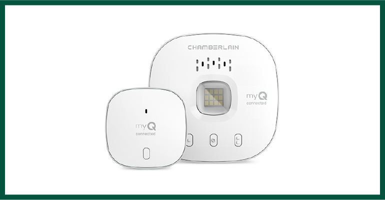 The myQ app/receiver device.