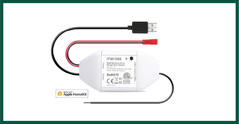 The Meross MSG100 app/opener.