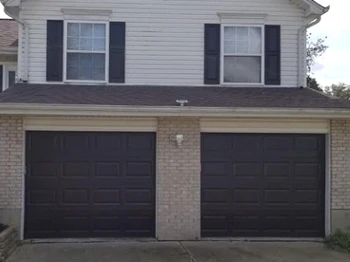 After pic, latest trend Black garage door.
