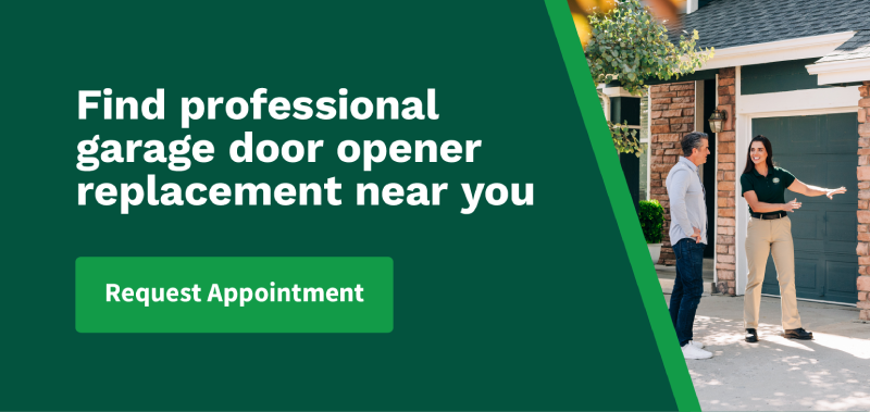 Find a local garage door professional for opener replacement.